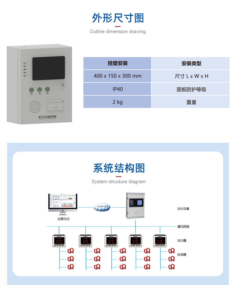电气火灾监控主机