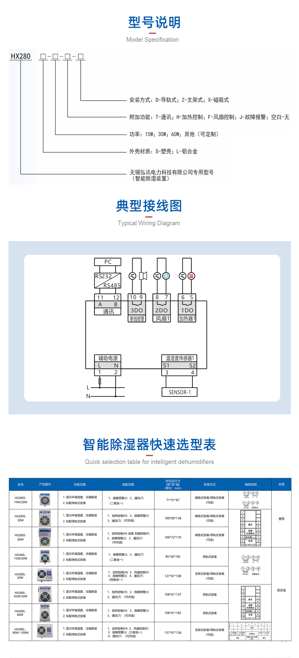 智能除湿器